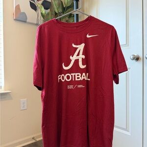 Nike Red Alabama Football T-Shirt XL
